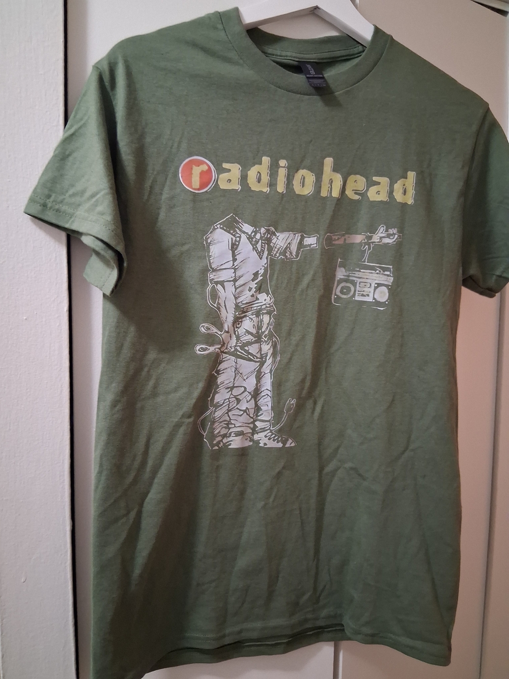 Gildan Olive Green Heavy Cotton Crewneck Tee